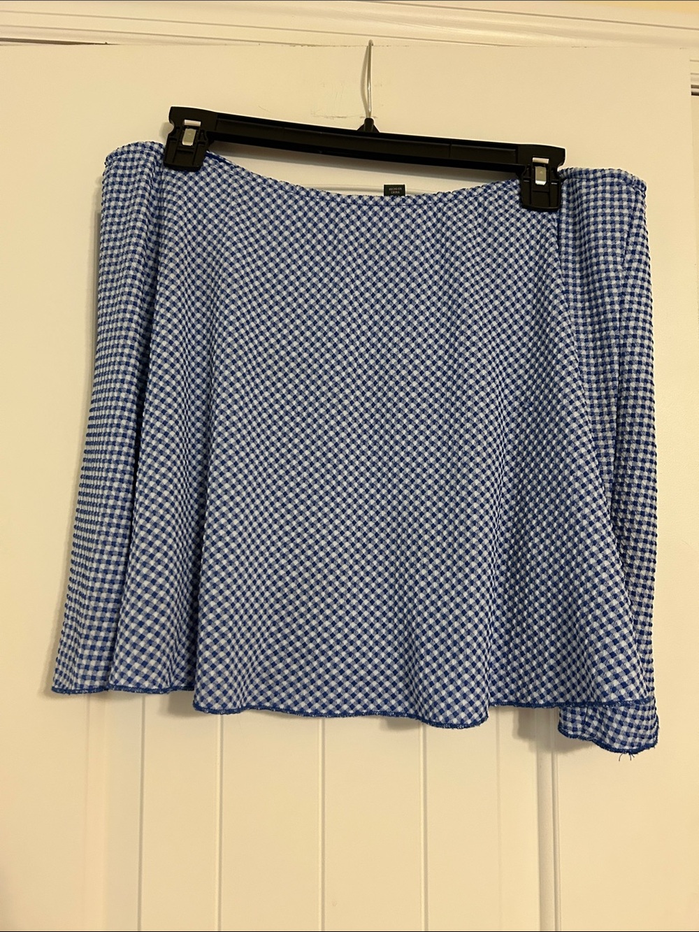 wild fable Blue and White Gingham Circle Skort